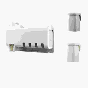 Ensemble Distributeur Automatique De Dentifrice Et Porte-Brosse &Agrave; Dents Sans Per&ccedil;age - Neuf