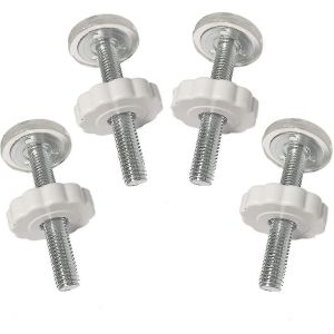 4 Pcs Pression Baby Gates Fileed Spindle Rods Walk Thru Gates Accessory Screw Bolts Kit Fitting B - Neuf