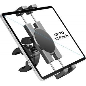 Meimie-Support Tablette Pour Vélo Spin,Support Ipad Pour Vélo Stationnaire,Tapis Roulant,Supportmicrophone,Porte Tablette Pour Ipad Pro 12.9,Air,Mini,Galaxy Tabs,Iphone(4.7¿-13"") - Neuf