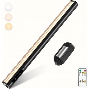 Ulteronixshop-Reglette Led Cuisine Sans Fil, 4000mah Lampe De Bureau Rechargeable Usb, Lumiere Magn&eacute;tique Avec T&eacute;l&eacute;commande, Eclairage Murale Pour Placard, Tableau, Miroir, Armoire, Biblioth&egrave;que - Neuf