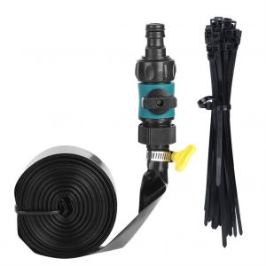 HJLIAN Kit de tuyau d'arrosage pour trampoline vert, pour le refroidissement du jardin, des fetes aquatiques d'ete, 8 m - Neuf