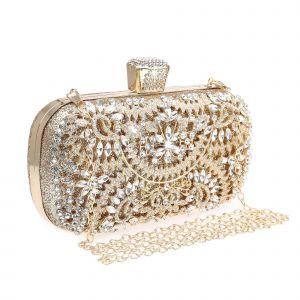 Femmes Strass en Cristal de Sac d'Embrayage de paillettes Glitter Sac à main de Mariée pour la Mariée et de Soirée Parti Bal - Neuf