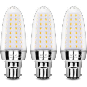 Ampoules Led 15w,Équivalent 120w Ampoule Incandescente,3000k Blanc Chaud,1700 Lm,Ampoules À B22 Baïonnette,3 Pièces - Neuf