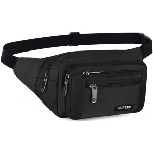 SJZG-Banane Homme Sac Bananesacs Femme Bananes De Randonn&eacute;e Sacoche Bandouli&egrave;re Sac De Ceinture Outdoor Sport Waist Pack Fanny Pack(Noir Sac Banane) - Neuf