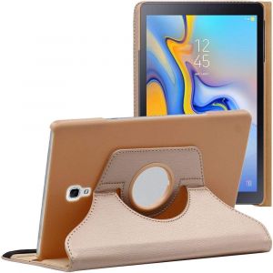 Coque Pour Samsung Galaxy Tab A 10.5 (2018) T590 T595, Etui Rotatif 360, Housse Protection Pu Cuir, Or/Doré.[F6505] - Neuf