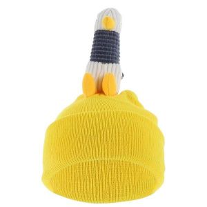Housse De Casque De Ski Motif Licorne De Dessin Animé ¿ Jaune Vif, Fil Résistant, Compatible Avec La Plupart Des Casques, Accessoire De Ski D'extérieur Amusant Et Protecteur - Neuf