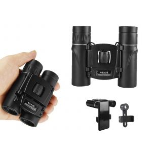 Jumelles &agrave; grossissement 40x avec support pour t&eacute;l&eacute;phone et &eacute;tui de rangement - Neuf