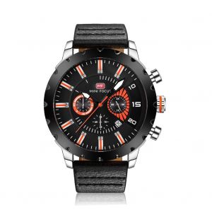 Mini Focus &Agrave; La Mode Hommes Sports &Eacute;tanche &Agrave; Quartz Mouvement En Cuir Bracelet Montre-Bracelet(04) - Neuf