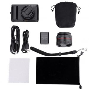 Camera video numerique HD 1080p 24MP avec zoom 16x, mini-camescope DSLR DC101 (prise americaine) - Neuf