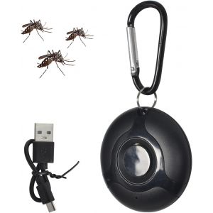 KALANKA-Répulsif Ultrasonique de Moustique, Portable Répulsif Antiparasitaire Extérieur/Intérieur Contre Les Insectes et Les Araignées, Répulsif Efficace Contre Mouches, Rats, Cafards, Rongeurs, Arai - Neuf