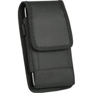 KAL-Belt Vertical Leather Cover For Iphone 7/8/9/10, Nylon Phone Cover With Bracket, Belt Clip Bag, Suitable For 4.7 Inches Phones (Black) - Neuf