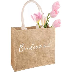 SJZG-Bag, Minimaliste Et Fiable Sac Cabas Toile De Jute Sac De F&ecirc;te De Poule Sac Pour La R&eacute;ception De La Mari&eacute;e Le Jour Du Mariage - Neuf