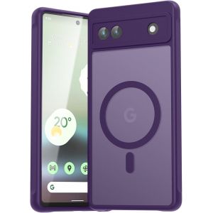 LORANKA-pour Google Pixel 6A Coque pour Magsafe, Coque de t&eacute;l&eacute;phone magn&eacute;tique pour Pixel 6A, Protection de l'appareil photo R&eacute;sistante aux chocs et aux rayures Housse transparente pour Google 6A - Neuf