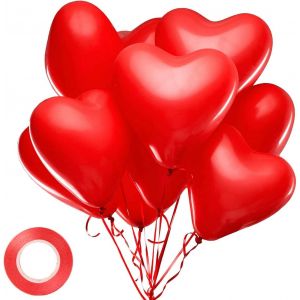 Lot De 30 Ballons À Confettis En Latex Avec 1 Ruban Pour Fêtes D'Anniversaire, Mariages, Anniversaires De Mariage Et Décorations De Fête - Blanc Et Doré - 30,5 Cm - Neuf