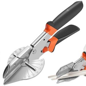 Cisaillement d'angle 45-135 degr&eacute;s coupe-onglet cisaille &agrave; main cisaillement ciseaux bardage fil coupe-conduit PVC PE tuyau en plastique ciseaux coup&eacute;s - Neuf