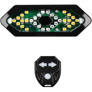 Clignotant Led Sans Fil Pour V&eacute;lo, T&eacute;l&eacute;commande, Feu Arri&egrave;re Rechargeable Avec 5 Modes, &Eacute;tanche, Pour Plus De S&eacute;curit&eacute; Et De Visibilit&eacute;. - Neuf