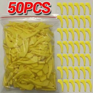 Euty-Crochets D'oreille Antid&eacute;rapants En Silicone,Pour Lunettes,Jambe &Eacute;lastique,Bouchon De Poign&eacute;e D'oreille,Accessoires De Fixation,Support Pour Lunettes De Temple-Yellow A-50pcs - Neuf