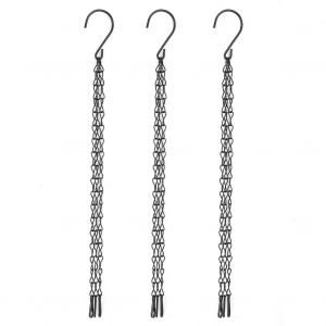 Ensemble de crochets de chaîne suspendue en fer, 3 pièces, pour jardinière de jardin, Pot de fleur, panier de remplacement - Neuf