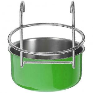 Mangeoire &Agrave; Oiseaux Perroquet Bol De Nourriture Oiseau Suspendu Bol De Stockage De Nourriture Conteneur Perroquet Mangeoire Cage Approvisionnement - Neuf