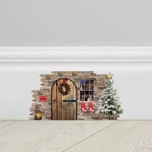 (B)De No&euml;l Autocollants Pour Fen&ecirc;tres De No&euml;l De La Fen&ecirc;tre Autocollants Stickers Muraux Flocons De Neige, P&egrave;re No&euml;l De No&euml;l De Renne Porte Fen&ecirc;tres En Verre De D&eacute;coration - Neuf