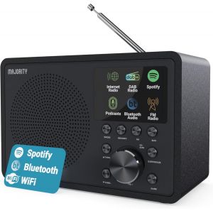 MEVRONISSHOP-Radio Internet WiFi avec Bluetooth 5.2 | Radio Dab+ & FM avec 40 Pr&eacute;r&eacute;glages | Spotify Connect & Podcasts | Frontier Oktiv App Control | Haut-parleurs DSP Touro - Neuf