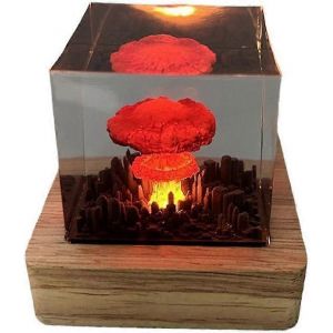 Lampe De Nuage De Champignon De Bombe D'explosion Nucléaire,Veilleuse D'explosion De Nuage De Champignon 3d,Lampe De Champignon Led Art Decor,Lampe D'atmosphère De Nuage De Champignon - Neuf