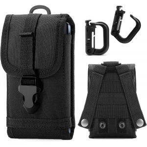 KAL-Pochette De Téléphone Tactique Molle, Étui De Téléphone De L'Armée Pochette De Ceinture Sac De Taille Pour Iphone 6S Plus, 7 Plus, 8 Plus, X/Xr, Samsung Galaxy S7 Edge S8 S9 Android 6.1"" Téléphon - Neuf
