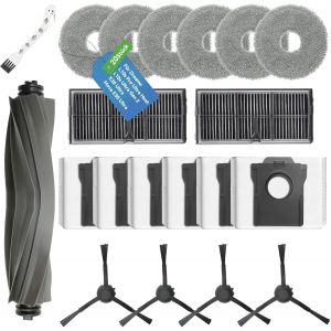 Lot De 20 Accessoires Compatibles Avec Dreame L10S Pro Ultra Heat/L10S Ultra Gen 2/X30 Ultra/Mova E30 Ultra  Principale, Sac &Agrave; Poussi&egrave;re, Lingettes, Filtre Hepa, S Lat&eacute;rales, De - Neuf