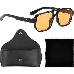 Chicslick-1 Lunettes, 1 Boîte De Rangement, 1 Chiffon À Lunettes, Lunettes De Soleil Pour Hommes, Lunettes De Soleil Carrées À La Mode, Lunettes Classiques Pour Femmes Et Hommes[X478] - Neuf