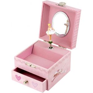 Hamiltion-Boite A Musique Fille Ballerine-Bo&icirc;te &Agrave; Bijoux Musicale-Id&eacute;al Cadeau Jeune Fille-Musique Rom&eacute;o & Juliette-Coffret Bijoux Fille - Neuf