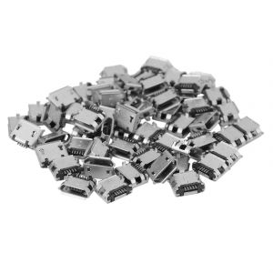 60pcs -usb type b femelle 5 broches placement smd dip socket connecteur-l-yuhao - Neuf