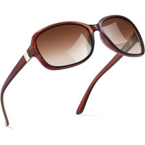 Lunettes De Soleil Femme Polarisées Surdimensionnées Classique Lunette Soleil Femme Polarisé Avec Protection Uv400 Pour Femmes - Neuf