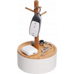 Nbgcm-Boîte À Bijoux Pour Femme, Porte-Bijoux, Arbre, Présentoir Pour Boucles D'oreilles, Colliers, Porte-Bijoux En Bambou, Organisateur De Bijoux, Pour Colliers, Boucles D'oreilles, Bracelets, Bague - Neuf