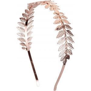 1 Bandeau De Déesse Grecque, Couronne De Feuilles Dorées, Diadème De Déesse, Bandeau De Mariage (Or Rose)[X2431] - Neuf