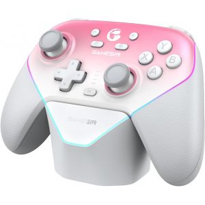 Super Nova Multiplatform Game Controller U2013 2.4g Wireless For Pc/Switch/Ios/Android U2013 Hall Effect Joystick & Triggers, 1000hz Polling, Magnetic Faceplate, Rgb Lighning,Charging Dock (Rose) - Neuf