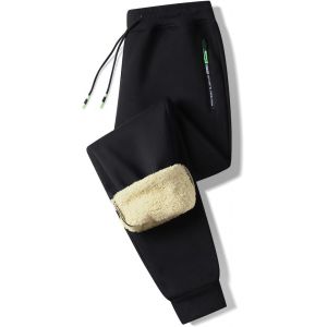 Jexnovashop-Pantalons De Surv&ecirc;tement Hiver Hommes Coton Thermique Chaud Avec Poches Zipp&eacute;es - Neuf