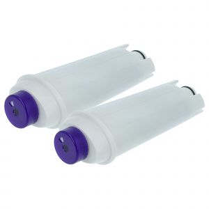 vhbw 2x Filtres &agrave; eau compatible avec DeLonghi S ECAM 21.117.BSB, S ECAM 22.110.B machine &agrave; caf&eacute; automatique, machine &agrave; expresso, blanc - Neuf