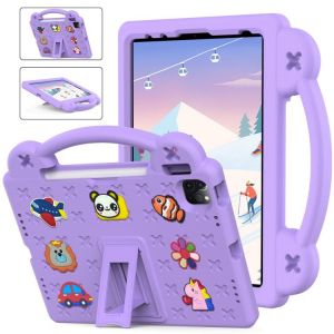 Coque En Eva Antichoc Avec Support Pour Ipad Air 11 (2024/2025) - Enfants - Violet Clair - Neuf