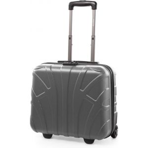 Chariot Pilote,Coque Rigide,Chariot Business,Valise Cabine,Valise Pilote,Bagage à Main,TSA,ABS,2 Roues,Noir.[S44] - Neuf