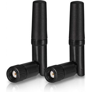 Petite Antenne WiFi 2 Pièces Double Bande 2,4 GHz 5,8 GHz RP SMA Antenne pour PC Ordinateur de Bureau Carte PCIe Routeur WLAN Caméra de Recul sans Fil - Neuf