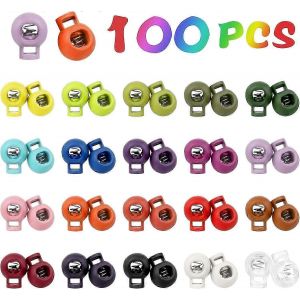 Cordon Stopper 100pcs Cordon En Plastique Cordon Cravate Cordon Lock Stoppercouleur Aléatoire - Neuf
