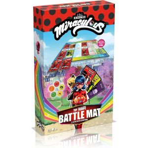 Chenquansarl-Top Trumps Battle Mat Miraculous - Jeux De Cartes - Jeu De Société - Jeu De Plateau - Jeu De Batailles - Jeu De Voyage - De 2 À 6 Joueurs - A Partir De 6 Ans - Version França - Neuf