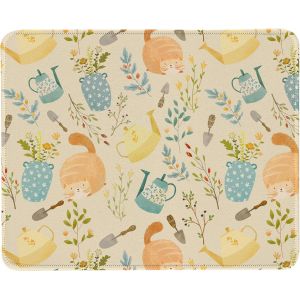 Tapis de souris d'ordinateur-26 x 21 cm-Base en caoutchouc antid&eacute;rapante avec surface lisse-Sous-main confortable et l&eacute;ger-Pour PC,ordinateur portable,bureau et maison-014 chats - Neuf