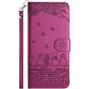 Kal-Housse Telephone Portable Pour Samsung Galaxy S23 Plus 5g/S23+(6.6") Protection Porte Carte Aimantée Antichoc Portefeuille Pochette Pour Samsung Galaxy S23 Plus 5g/S23+(6.6") Clapet Rouge - Neuf