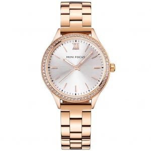 Mini Focus Femmes Mode Analogique Étanche Bracelet En Acier Quartz Montre-Bracelet - Neuf