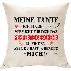 Ershi-Ma Tante Cadeaux - Housse De Coussin Pour La Fête Des Mères, Un Mariage, Noël, Un Anniversaire - Idée De Décoration De Nièce[6979] - Neuf