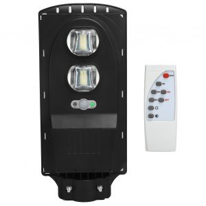 Hjlian Lampe Solaire 108 Led 200 W Avec Minuterie Et Telecommande, Eclairage De Rue A Induction Pour Jardin, Allee, Cour - Neuf