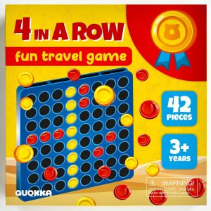 Sansh-Jeu Puissance 4 Magnétiques Pour Enfant 3 4 5 Ans - Jeu De Société Voyage Enfant 6 7 8 Ans - Jouet Éducatif Voiture Voyage Et L'avion - Activités En Voiture Pour Garçons Et Filles - Neuf