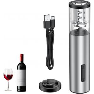 Nouvelhorizonstore-Ouvre Bouteille Vin &Eacute;lectrique Rechargeable Avec Coupe Capsule Ouvre Vin Automatique Chargement Usb-C Tire Bouchon &Eacute;lectrique Lumi&egrave;re Led Pour Maison Bar Restaurant Soir&eacute;e Mariage - Neuf