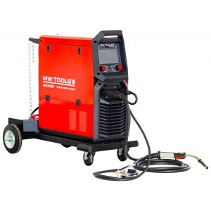 Poste &agrave; souder MIG Inverter 350A industriel 400V double pulse synergie MW Tools MIG355IDP - Neuf